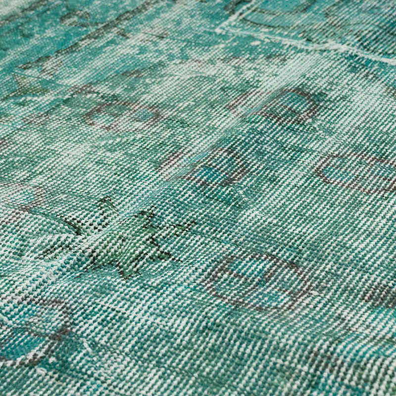 Over-dyed Vintage Hand-Knotted Turkish Rug - 3' 7" x 6' 7" (43" x 79") - K0066021