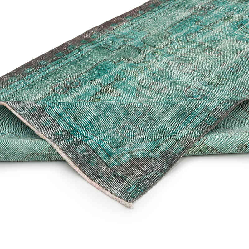Over-dyed Vintage Hand-Knotted Turkish Rug - 3' 7" x 6' 7" (43" x 79") - K0066021