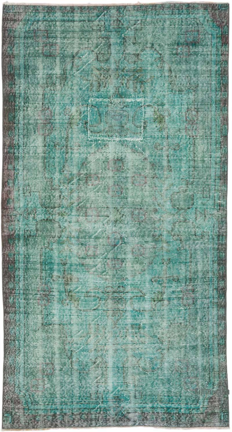 Over-dyed Vintage Hand-Knotted Turkish Rug - 3' 7" x 6' 7" (43" x 79") - K0066021
