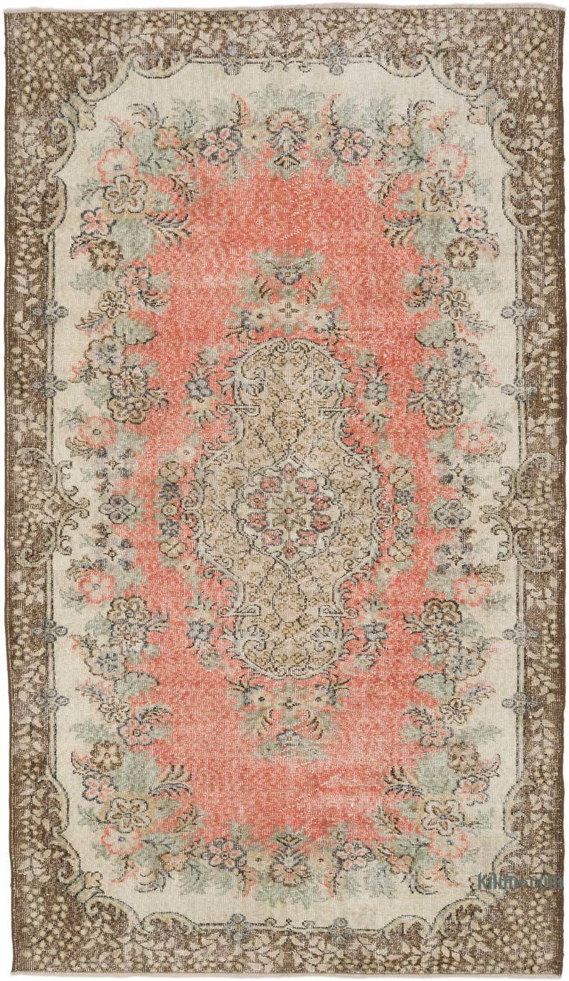 Alfombra Vintage Turca Anudada a Mano - 154 cm x 272 cm - K0066030