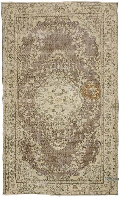 Vintage Turkish Hand-Knotted Rug - 5' 6" x 9' 3" (66" x 111")