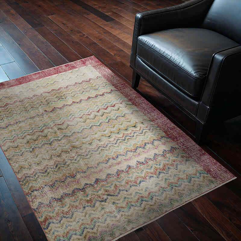 El Dokuma Vintage Halı - 106 cm x 156 cm - K0066035