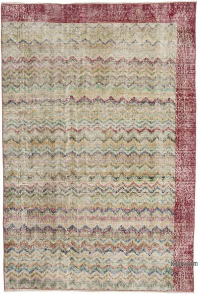 El Dokuma Vintage Halı - 106 cm x 156 cm