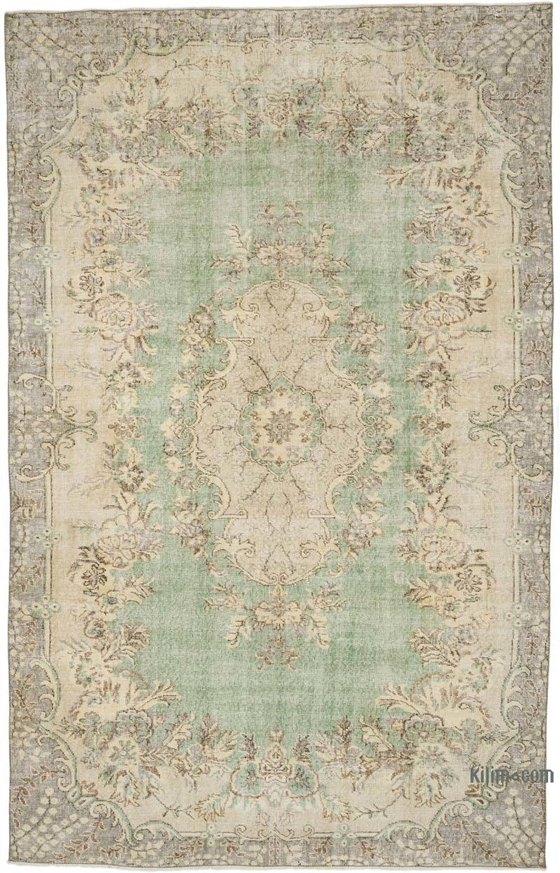 Alfombra Vintage Turca Anudada a Mano - 190 cm x 298 cm - K0066042