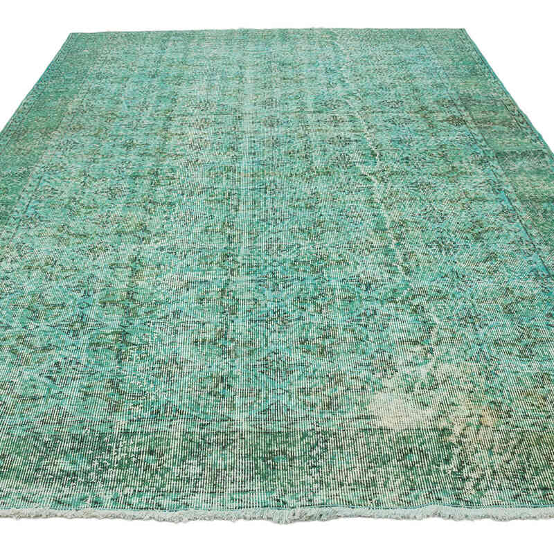 Over-dyed Vintage Hand-Knotted Turkish Rug - 5' 11" x 9'  (71" x 108") - K0066045