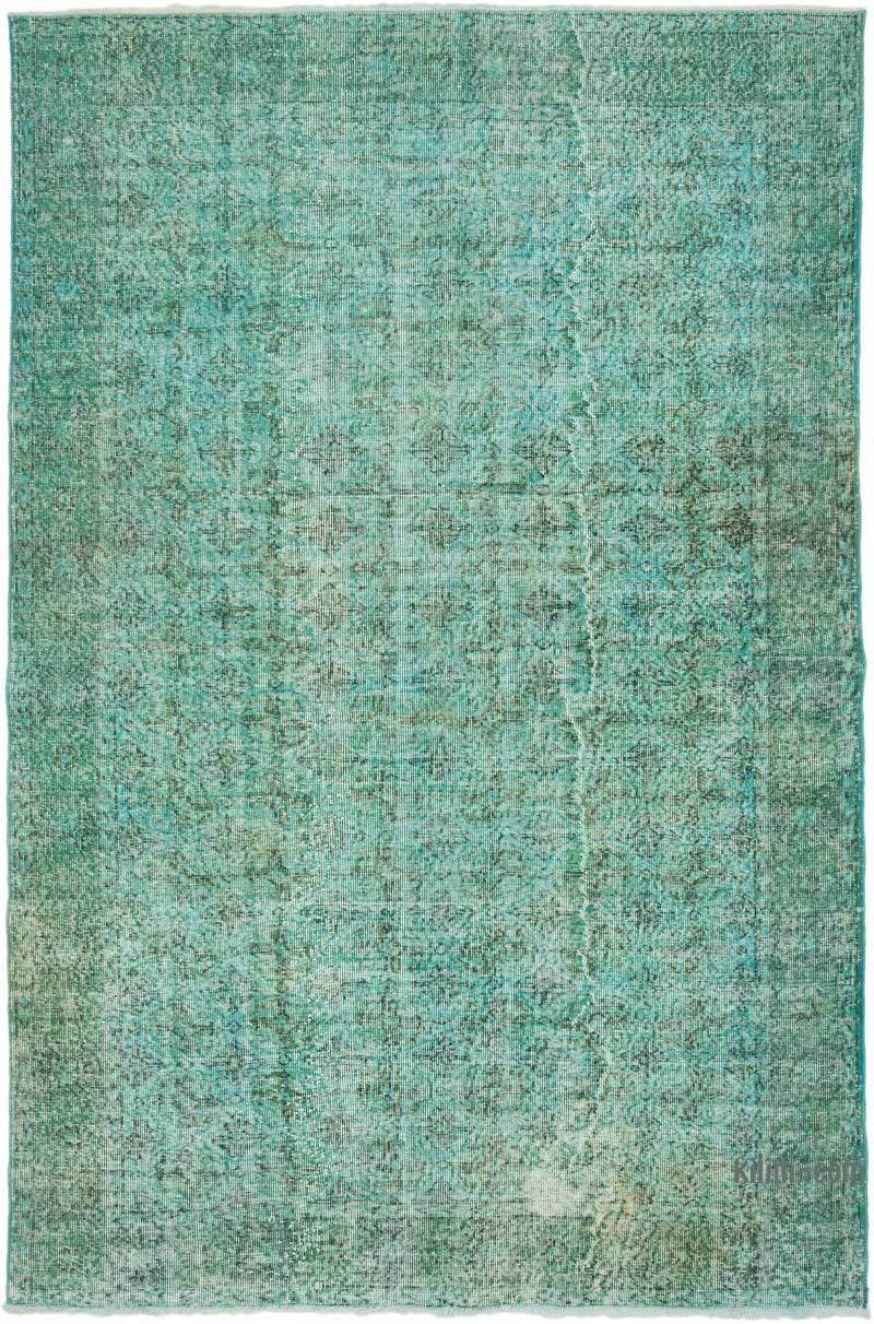 Over-dyed Vintage Hand-Knotted Turkish Rug - 5' 11" x 9'  (71" x 108") - K0066045