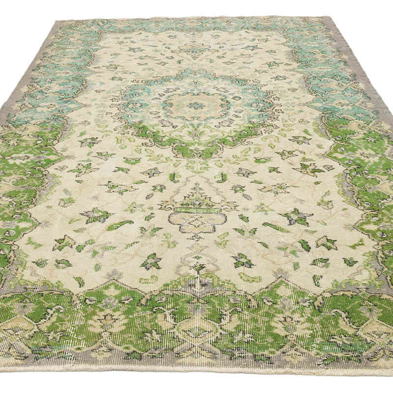 Alfombra Vintage Turca Anudada a Mano - 173 cm x 275 cm - K0066047