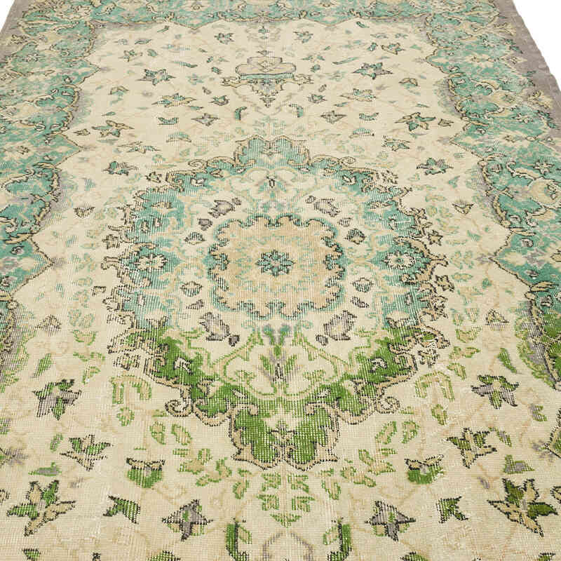 Alfombra Vintage Turca Anudada a Mano - 173 cm x 275 cm - K0066047