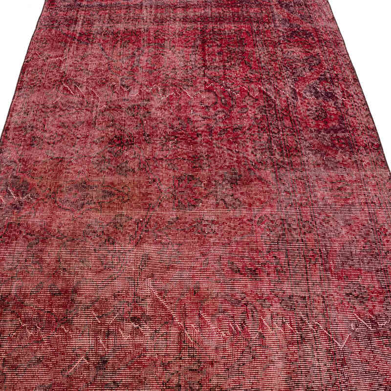 Over-dyed Vintage Hand-Knotted Turkish Rug - 3' 8" x 7' 3" (44" x 87") - K0066061
