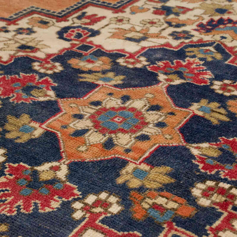 Vintage Turkish Hand-Knotted Rug - 4' 11" x 9' 3" (59" x 111") - K0066066