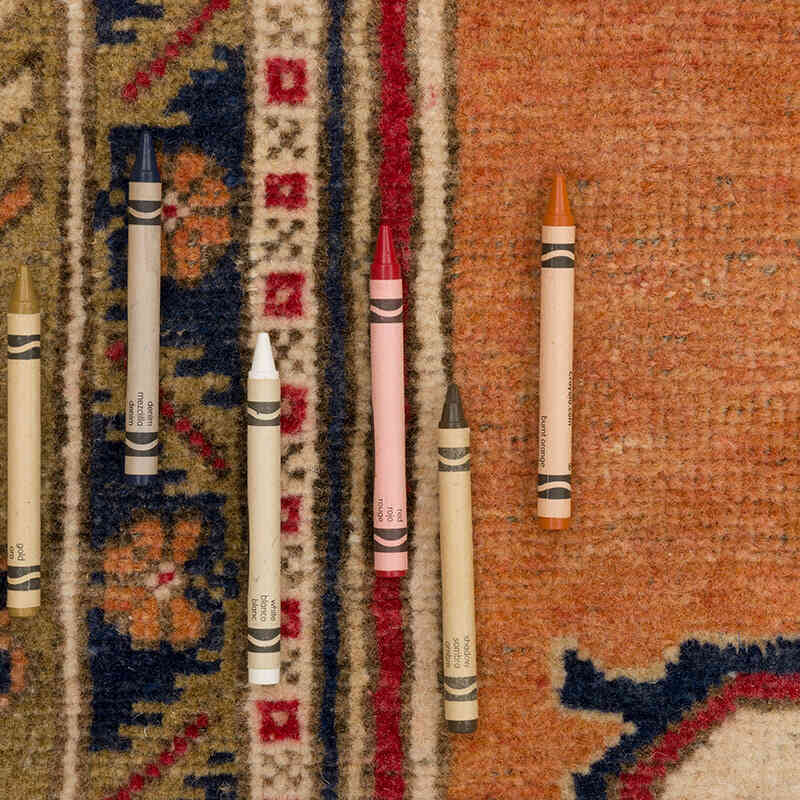 Vintage Turkish Hand-Knotted Rug - 4' 11" x 9' 3" (59" x 111") - K0066066