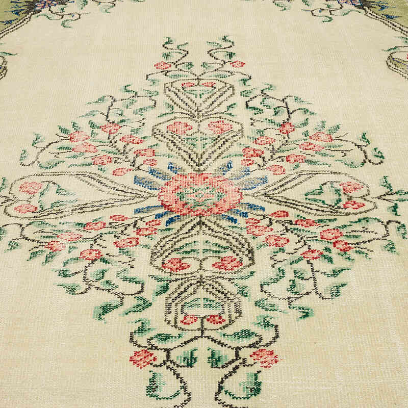 Vintage Turkish Hand-Knotted Rug - 5' 6" x 8' 7" (66" x 103") - K0066086