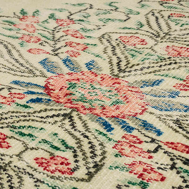 Vintage Turkish Hand-Knotted Rug - 5' 6" x 8' 7" (66" x 103") - K0066086