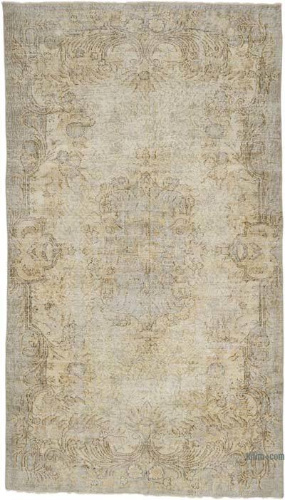 Vintage Turkish Hand-Knotted Rug - 4' 11" x 8' 9" (59" x 105")