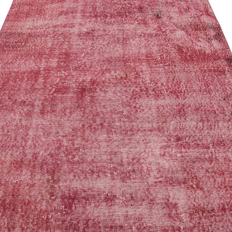 Over-dyed Vintage Hand-Knotted Turkish Rug - 4' 10" x 9'  (58" x 108") - K0066099