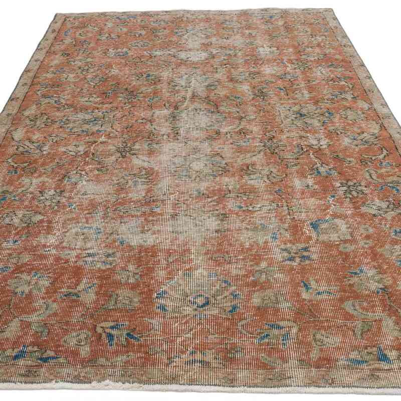 Alfombra Vintage Turca Anudada a Mano - 140 cm x 236 cm - K0066104