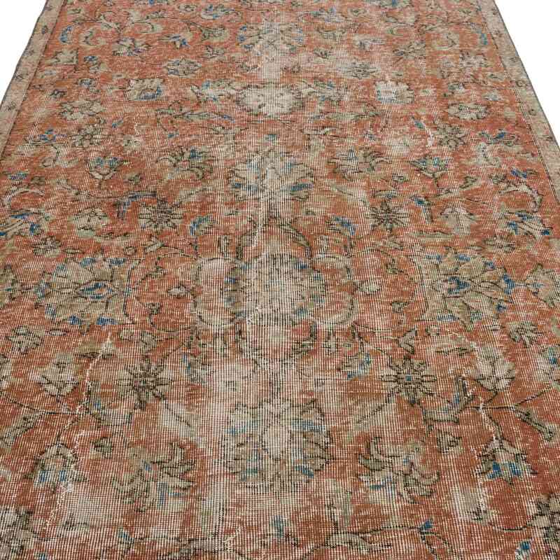 Alfombra Vintage Turca Anudada a Mano - 140 cm x 236 cm - K0066104