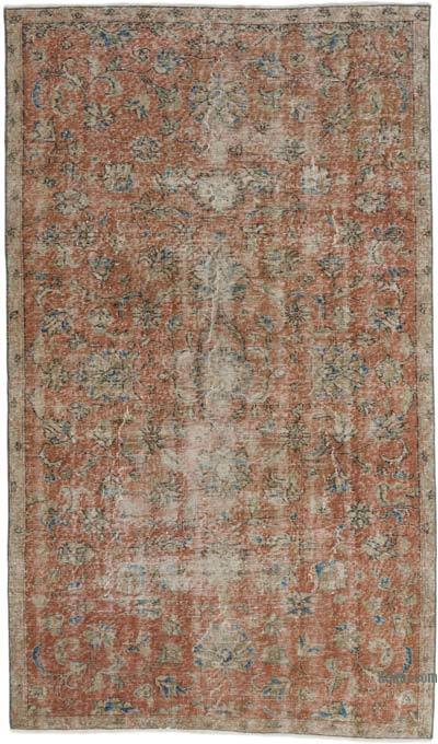 Vintage Turkish Hand-Knotted Rug - 4' 7" x 7' 9" (55" x 93")