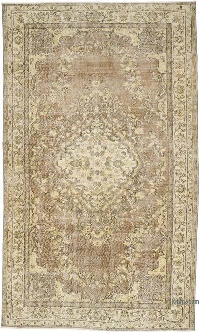 Vintage Turkish Hand-Knotted Rug - 5' 6" x 9' 4" (66" x 112")