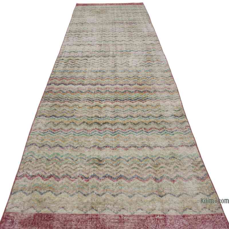Vintage Turkish Hand-Knotted Runner - 2' 11" x 11' 3" (35" x 135") - K0066111