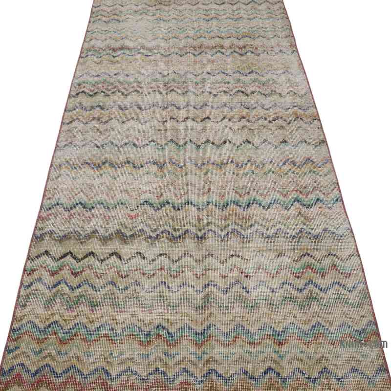 Vintage Turkish Hand-Knotted Runner - 2' 11" x 11' 3" (35" x 135") - K0066111