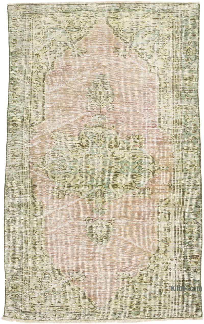 Alfombra Vintage Turca Anudada a Mano - 117 cm x 189 cm - K0066113