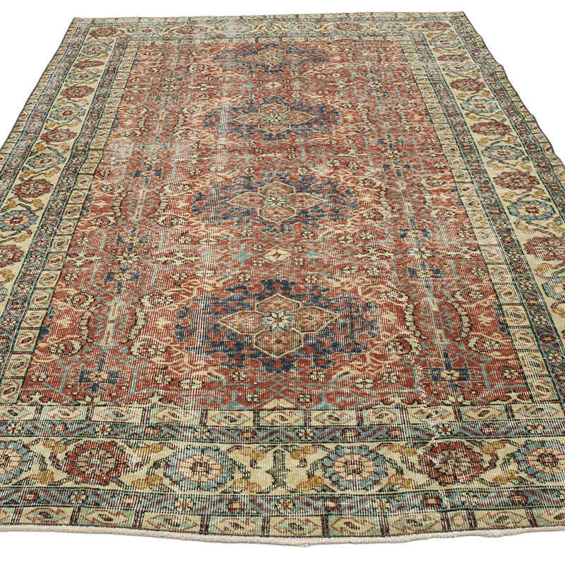 Vintage Turkish Hand-Knotted Rug - 4' 11" x 8'  (59" x 96") - K0066130