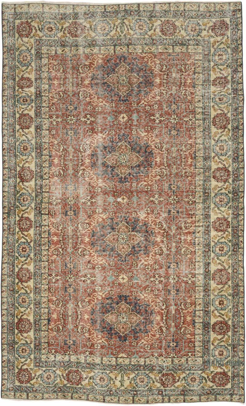 Vintage Turkish Hand-Knotted Rug - 4' 11" x 8'  (59" x 96") - K0066130