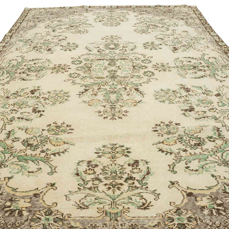Alfombra Vintage Turca Anudada a Mano - 200 cm x 317 cm - K0066137