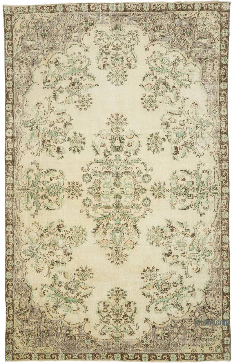 Alfombra Vintage Turca Anudada a Mano - 200 cm x 317 cm - K0066137