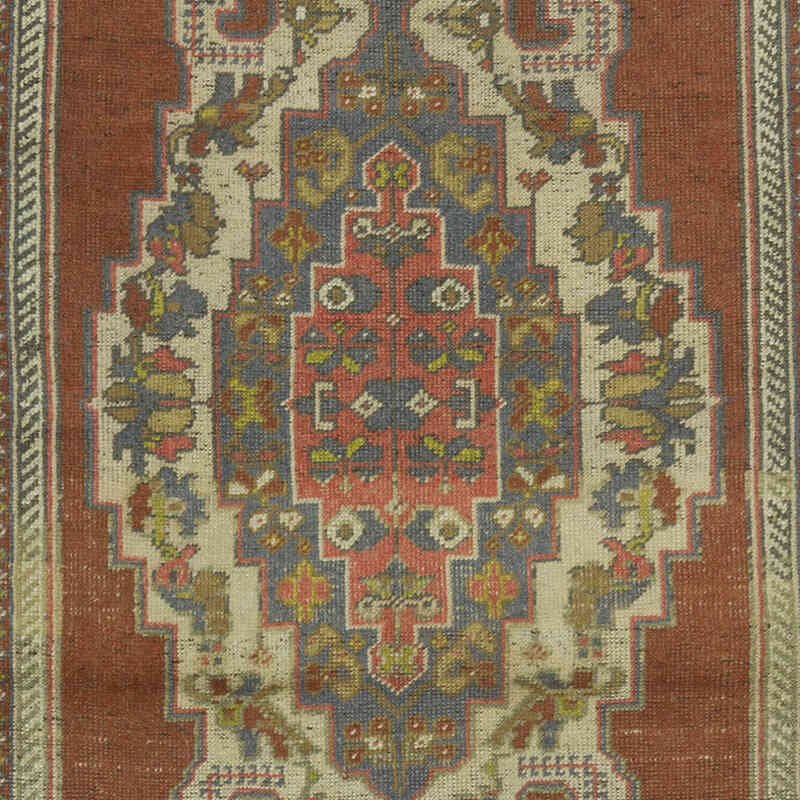 El Dokuma Vintage Halı - 127 cm x 220 cm - K0066141