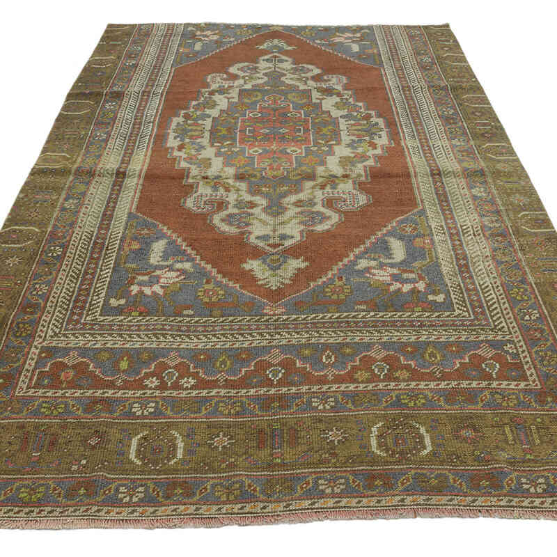 El Dokuma Vintage Halı - 127 cm x 220 cm - K0066141