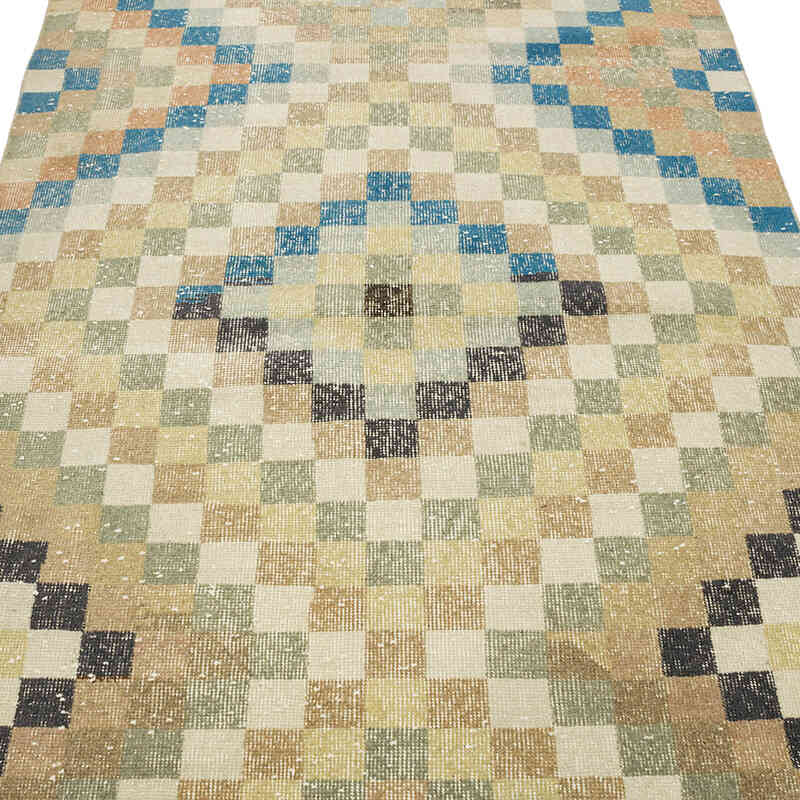 Alfombra Vintage Turca Anudada a Mano - 119 cm x 225 cm - K0066147
