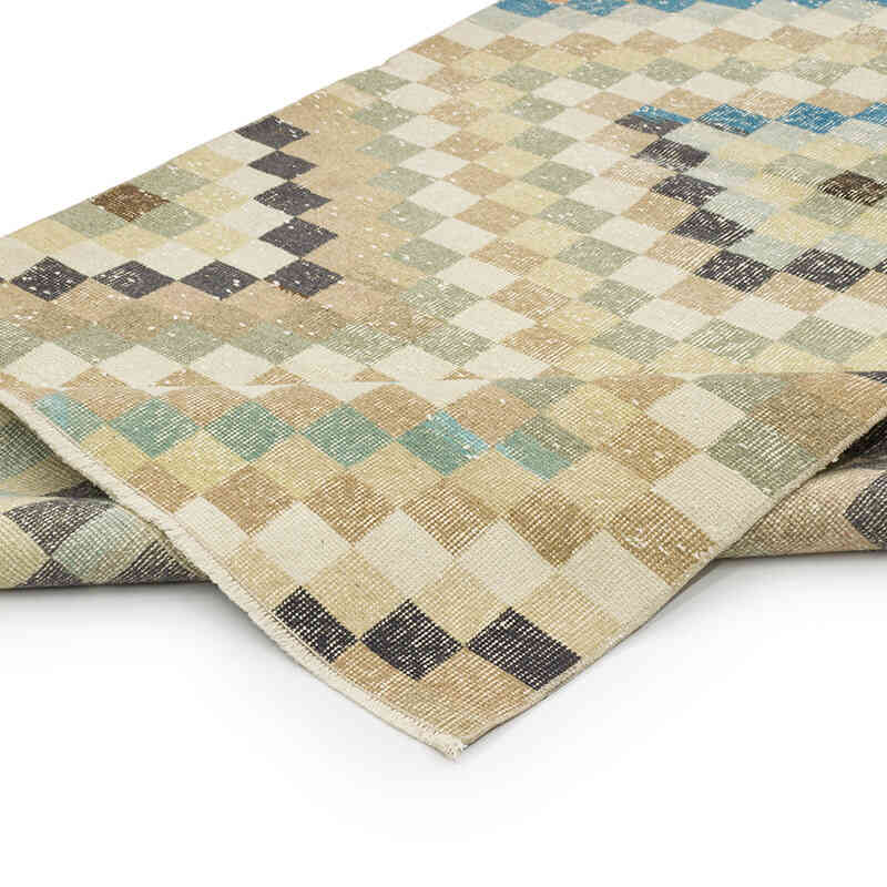 Alfombra Vintage Turca Anudada a Mano - 119 cm x 225 cm - K0066147