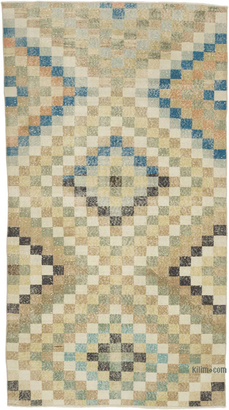 Alfombra Vintage Turca Anudada a Mano - 119 cm x 225 cm - K0066147