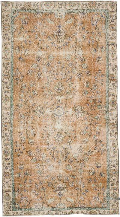 Alfombra Vintage Turca Anudada a Mano - 133 cm x 242 cm