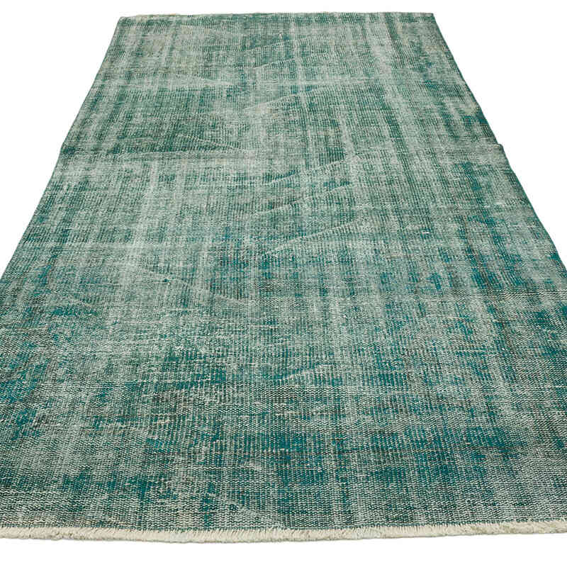 Over-dyed Vintage Hand-Knotted Turkish Rug - 4' 2" x 8' 8" (50" x 104") - K0066160