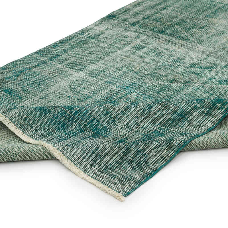 Over-dyed Vintage Hand-Knotted Turkish Rug - 4' 2" x 8' 8" (50" x 104") - K0066160