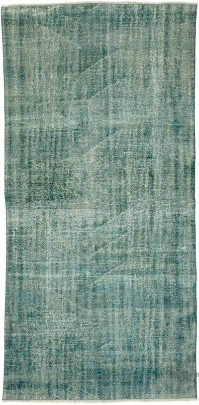 Over-dyed Vintage Hand-Knotted Turkish Rug - 4' 2" x 8' 8" (50" x 104")