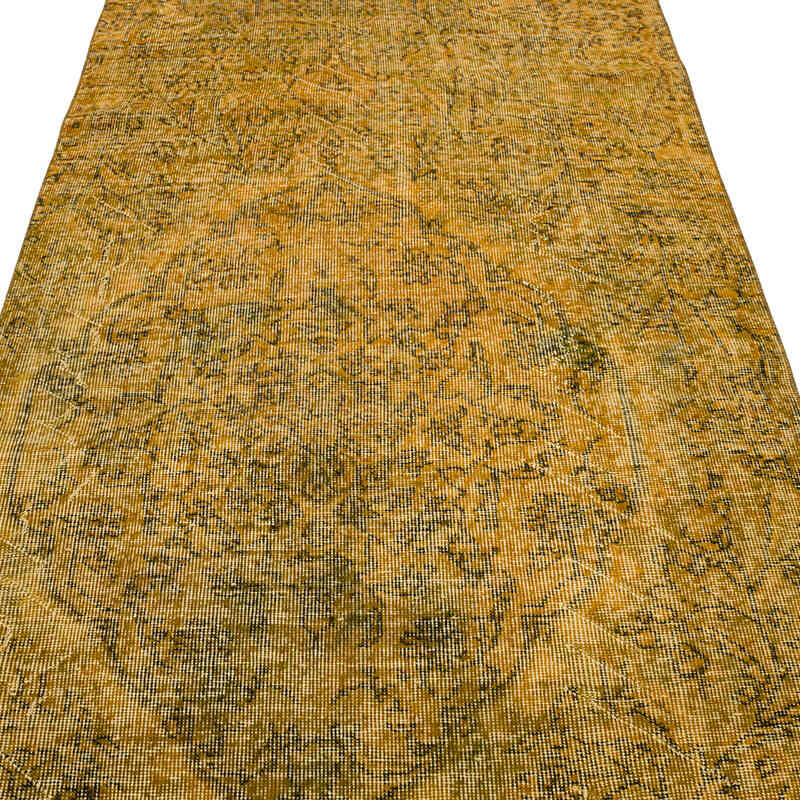 Boyalı El Dokuma Vintage Halı Yolluk - 117 cm x 299 cm - K0066164