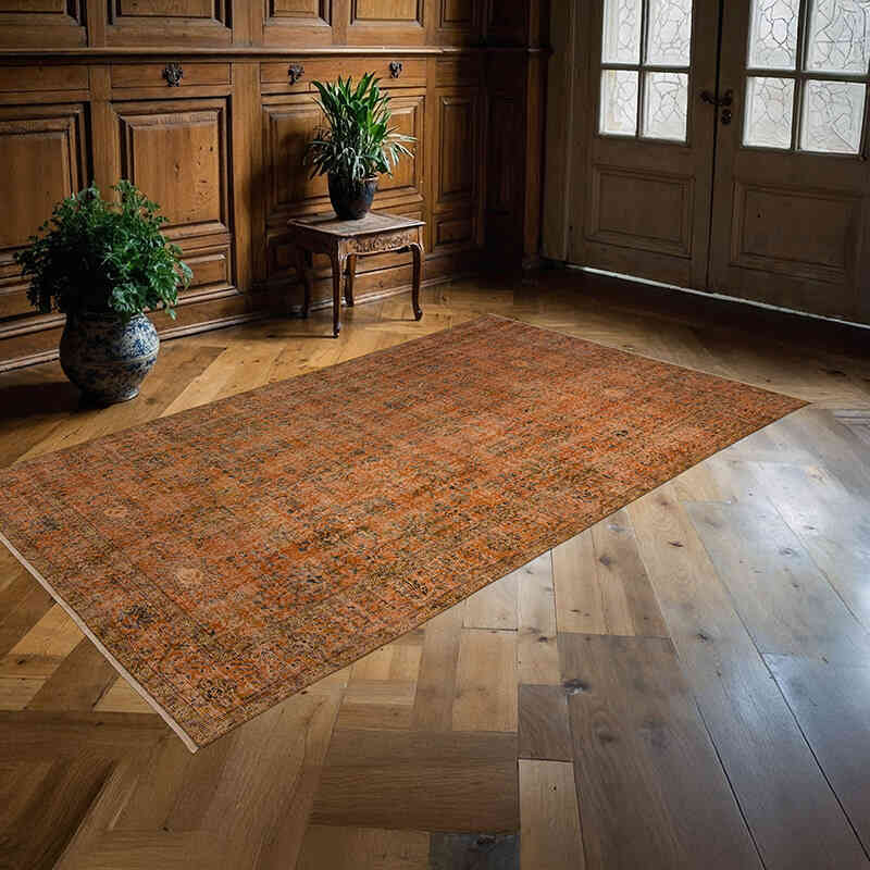 Vintage Turkish Hand-Knotted Rug - 4' 9" x 8' 2" (57" x 98") - K0066166