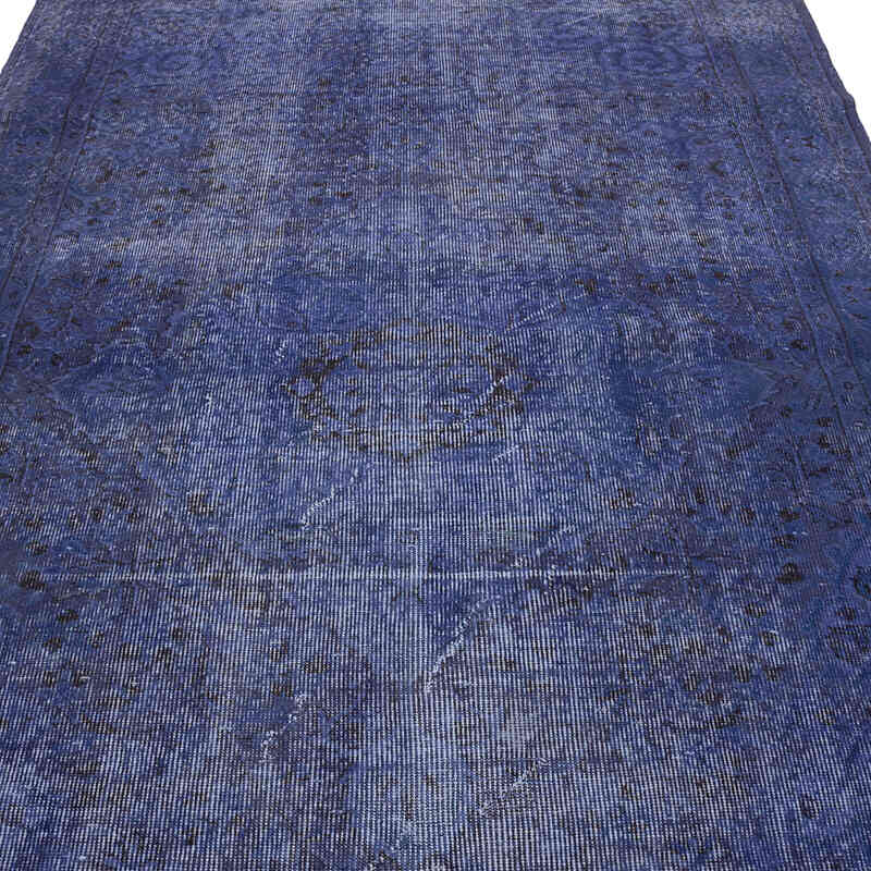 Over-dyed Vintage Hand-Knotted Turkish Rug - 5' 3" x 8' 4" (63" x 100") - K0066172