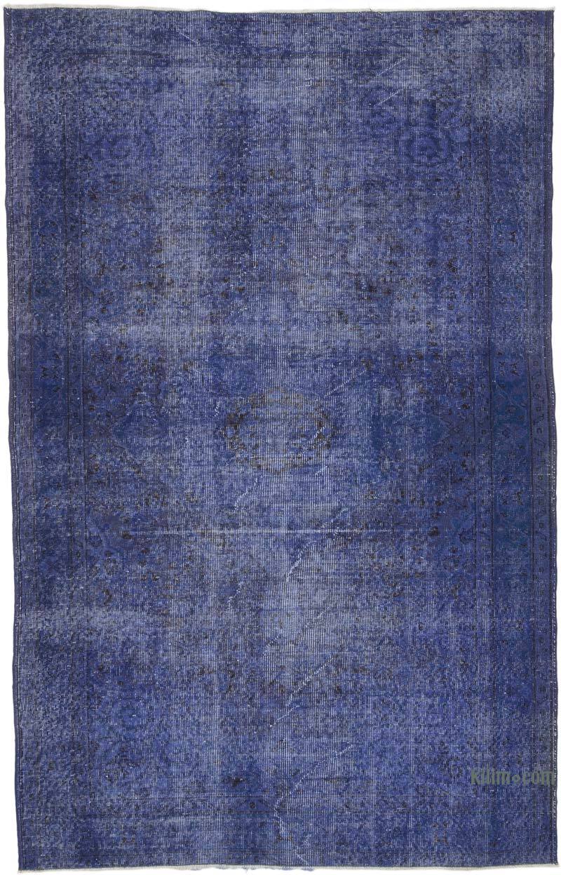 Over-dyed Vintage Hand-Knotted Turkish Rug - 5' 3" x 8' 4" (63" x 100") - K0066172