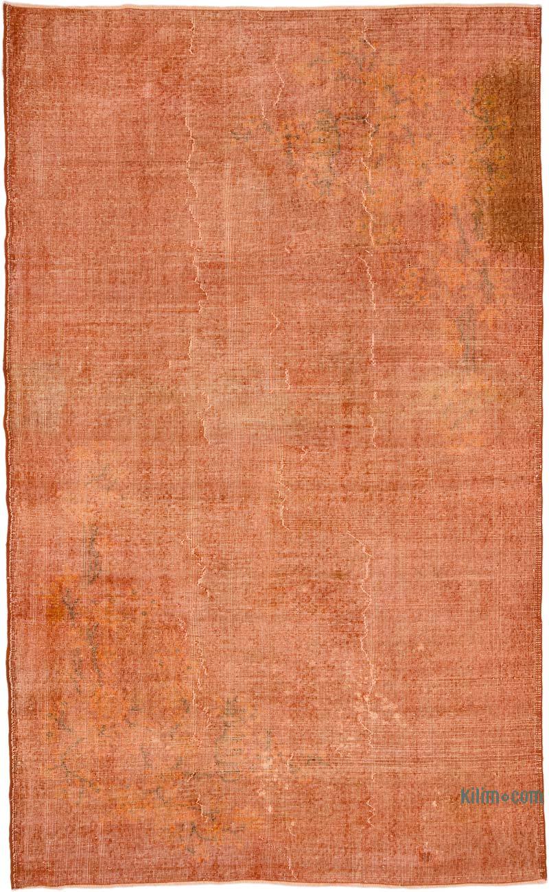 Over-dyed Vintage Hand-Knotted Turkish Rug - 5' 7" x 9' 3" (67" x 111") - K0066175