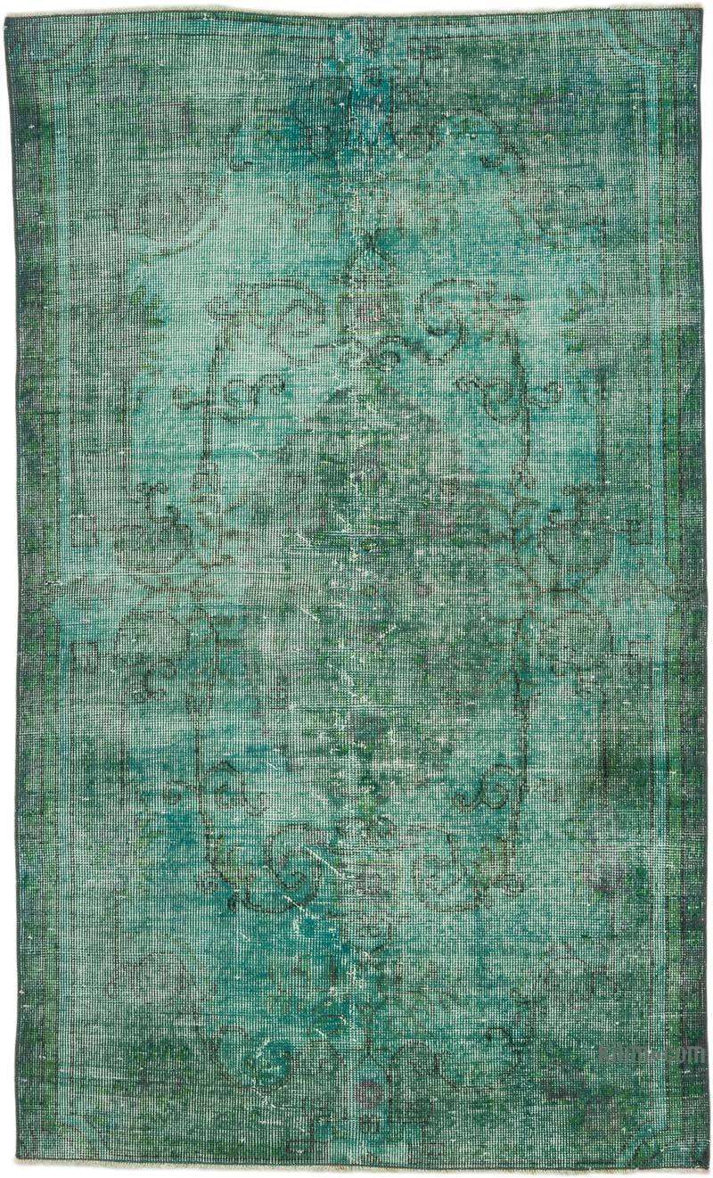 Over-dyed Vintage Hand-Knotted Turkish Rug - 3' 8" x 6' 3" (44" x 75") - K0066178