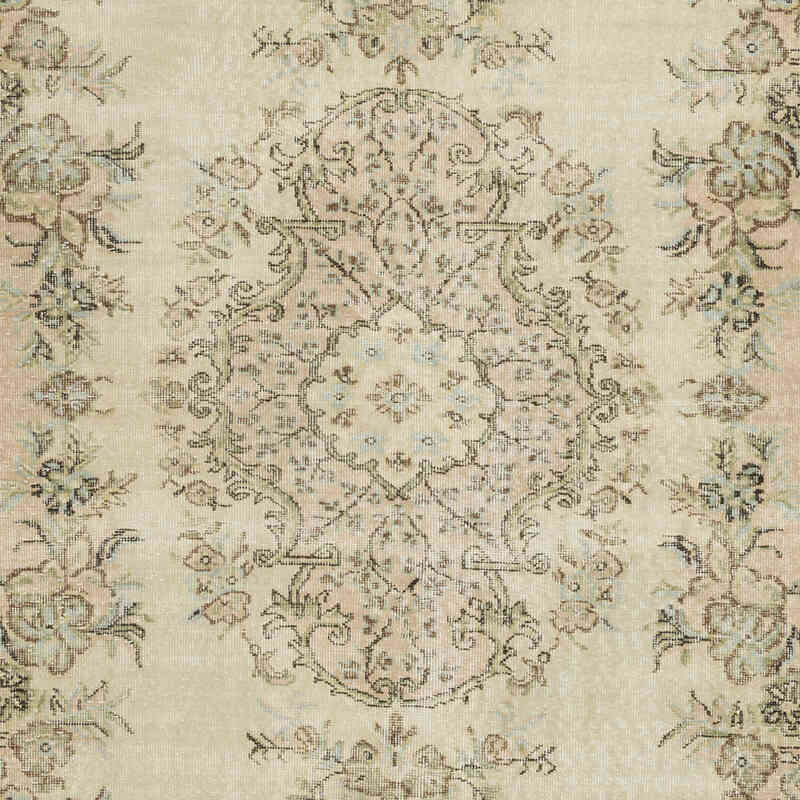 Alfombra Vintage Turca Anudada a Mano - 197 cm x 310 cm - K0066182