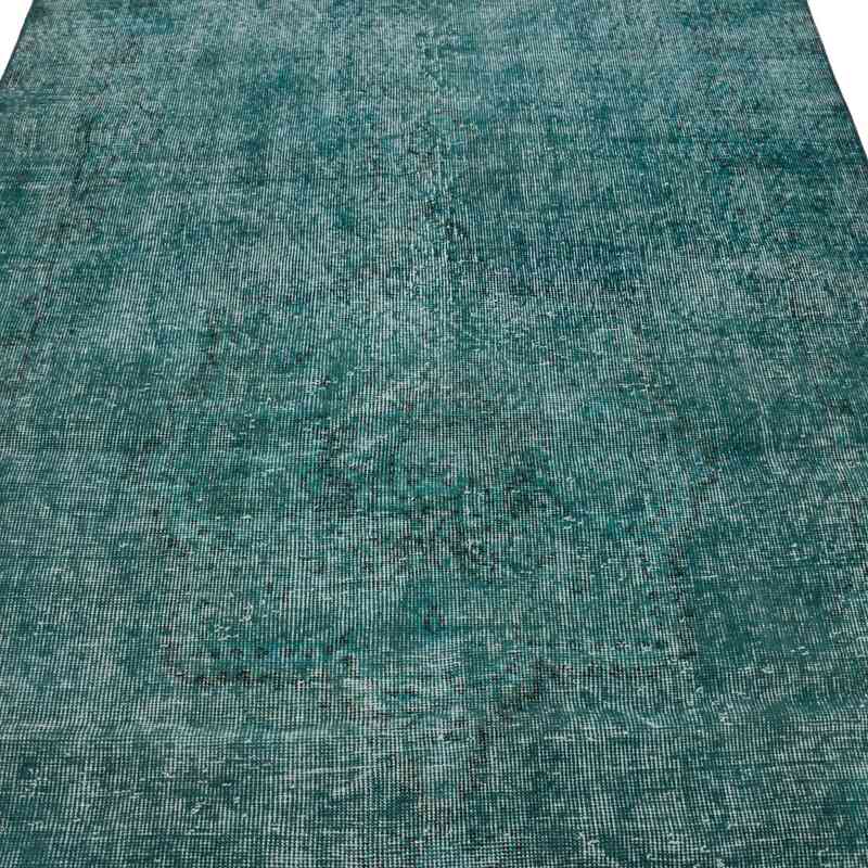 Over-dyed Vintage Hand-Knotted Turkish Rug - 4' 7" x 7' 11" (55" x 95") - K0066185