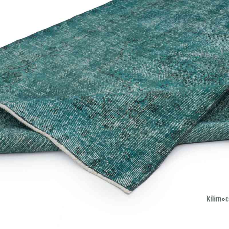 Over-dyed Vintage Hand-Knotted Turkish Rug - 4' 7" x 7' 11" (55" x 95") - K0066185