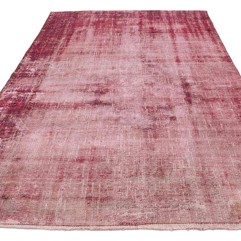 Over-dyed Vintage Hand-Knotted Turkish Rug - 4' 8" x 7' 9" (56" x 93") - K0066187