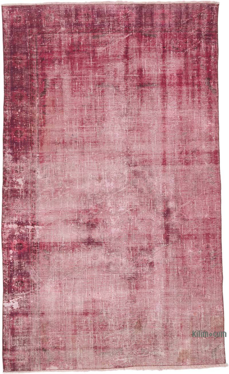 Over-dyed Vintage Hand-Knotted Turkish Rug - 4' 8" x 7' 9" (56" x 93") - K0066187